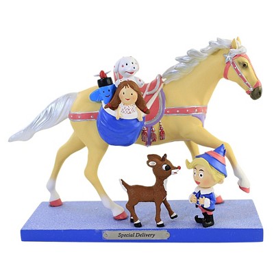 Trail Of Painted Ponies 7.5 Inch Special Delivery Rudolph Red Nosed Reindeer Figurines