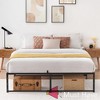 Jojoka Metal Platform Bed Frame - 14" Metal Platform, Sturdy 3-in-1 Steel Support, Heavy Duty Storage Bed, Noise-Free Design, Easy Assembly - 3 of 4