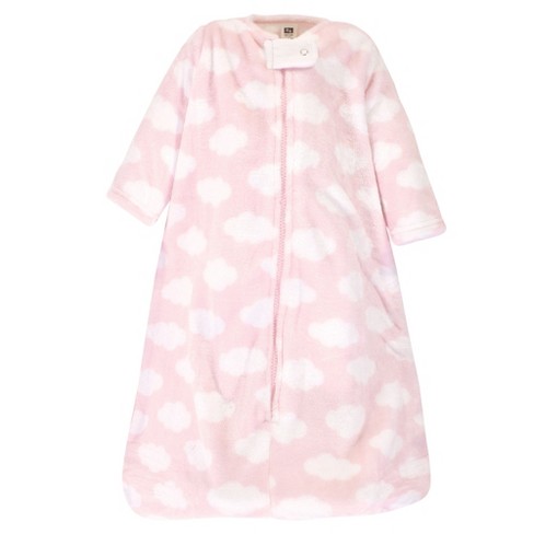 Hudson Baby Infant Girl Plush Sleeping Bag, Sack, Blanket, Pink Clouds ...