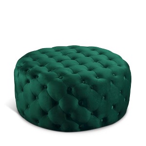 Meridian Furniture,Addison Velvet Ottoman/Bench - 1 of 4