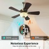 Captiva Designs 42" Ceiling Fan, Low Profile Fan with Pull Chain & 5 Reversible Blades, 3-Speed DC Motor - 4 of 4