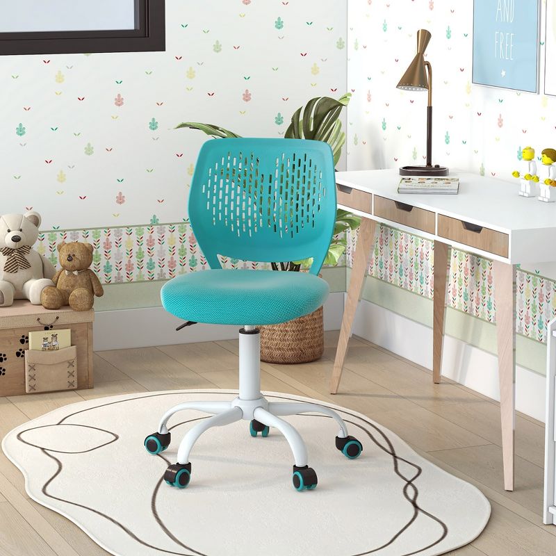 Tangkula Kids Desk Chair Ergonomic Swivel Children Mesh Study Height Adjustable, 4 of 9