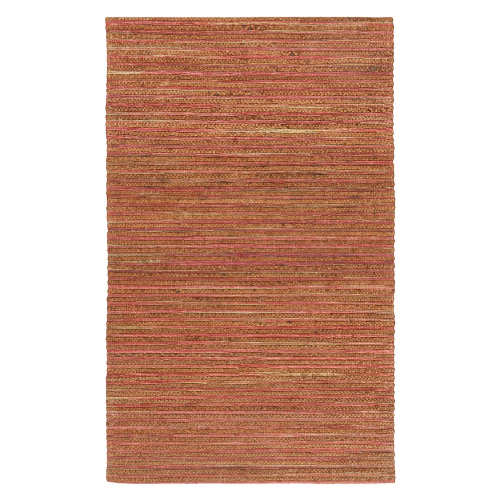 3'x5' Solid Woven Accent Rug Rust - Safavieh