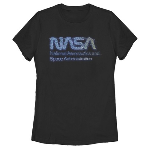 Nasa 1976 Typography Women's Navy Blue Graphic Tee : Target