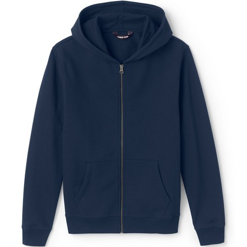 Lands' End School Uniform Adult Zip Front Sweatshirt - Small