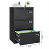 VASIP Lateral File Cabinet 3 Drawer,Filing Cabinets with Lock, Locking Metal File Cabinets Office Cabinet for Home Office/Legal/A4 - 4 of 4