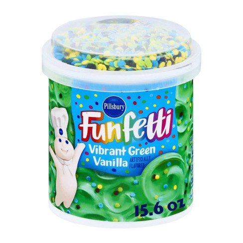 Pillsbury Funfetti Vibrant Green Vanilla Frosting - 15.6oz - image 1 of 4