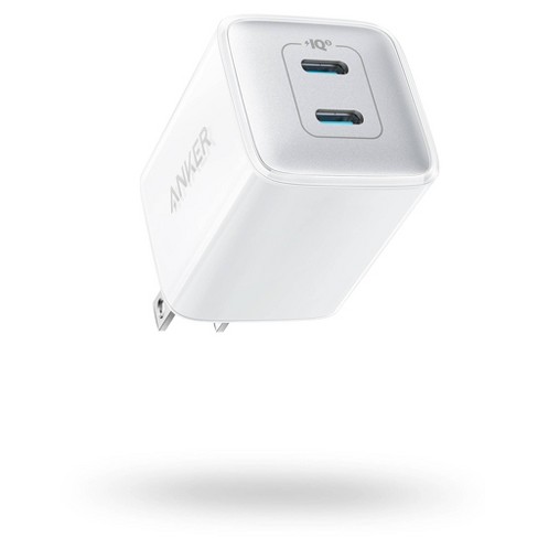 Anker 2-port Powerport Iii 40w Nano Pro Duo Usb-c Power Delivery Wall  Charger - White : Target