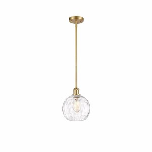 Athens Water Glass - 1 Light Mini Pendant In Industrial Style-10 Inches Tall and 8 Inches Wide - 1 of 1