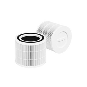 Nispira 3-in-1 True HEPA Activated Carbon Replacement Filters For LEVOIT Core 300 Air Purifier Part 300-RF, 2 Packs - 1 of 4