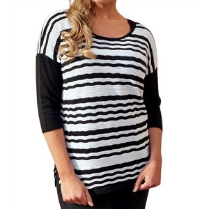 Women's Zig Zag Crew - ANGEL - 1 of 2