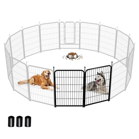 GOTGELIF Dog Playpen 2 Panels 32" Heavy Duty Dog Pen Pet Fence Metal Playpen Indoor Outdoor - image 1 of 4