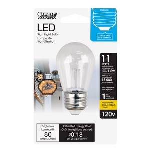 Feit Electric S14 E26 (Medium) LED Bulb Warm White 11 Watt Equivalence 1 pk - 1 of 1