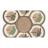 Earth Rugs Herb Set Trivets in a Basket – 10"x10" Round Kitchen Hot Pads - 2 of 3