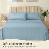 LuxClub 4-7 PC Microfiber Striped Performance Sheet Set, Soft Cooling Eco-Friendly Bed Sheets with 18in Deep Pockets - 2 of 4