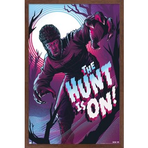 Trends International The Wolfman - The Hunt Is On by César Moreno Framed Wall Poster Prints - 1 of 4