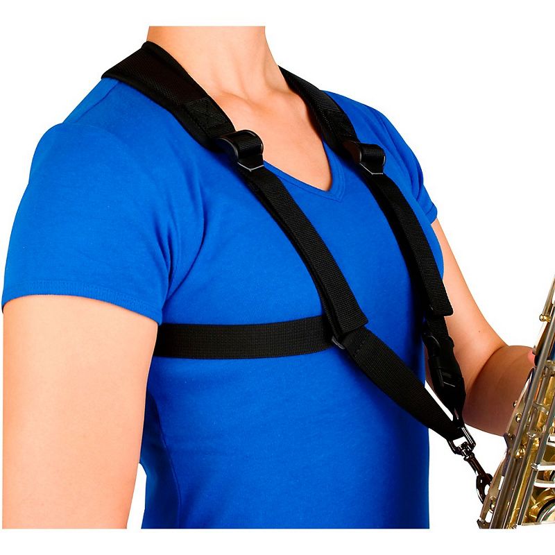 Protec Smaller Padded Harness For Alto / Tenor / Baritone Saxophone With Metal Snap, 1 of 4