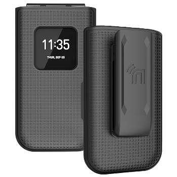 Nakedcellphone Case and Belt Clip Holster Combo for Nokia 2720 V Flip Phone