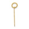 Black Bow Jewelry 14k Yellow Gold, Athletic Collection, Small Polished Number 60 Pendant - 2 of 4