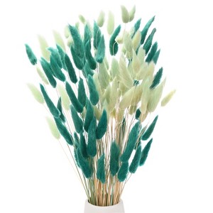 Unique Bargains Artificial Bunny Tails Dried Home Decor Realistic Pampas Grass 17 Inch 120 Pcs - 1 of 4