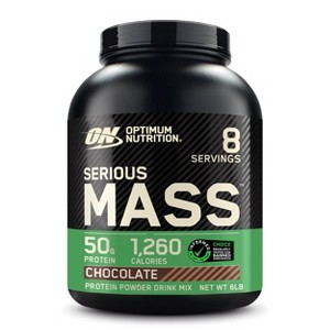 Optimum Nutrition Serious Mass, Weight Gainer Protein Powder, Mass Gainer, Vitamin C and Zinc for Immune Support, Creatine, Chocolate - 1 of 4