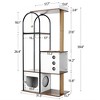 Cat Tower With 1 Cave And 2 Scratching Posts, 59.8’’Cat Trees, Wooden Kitty Climbing Frame, Multi-Level Kitten Condo With Hanging Ball For Indoor Cats - 3 of 4