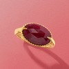 Ross-Simons 7.00 Carat Ruby Ring in 18kt Gold Over Sterling - 4 of 4