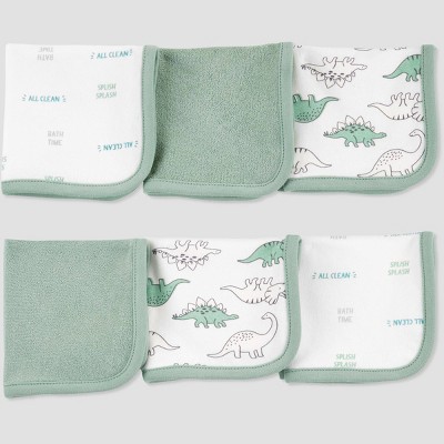 Baby Boys' Dino Washcloth Set - Just One You® made by carter's Green