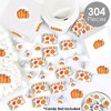 Big Dot of Happiness Fall Pumpkin - Halloween or Thanksgiving Party Candy Favor Sticker Kit - 304 Pieces - 2 of 4