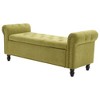 CAVINAS 55.12" Storage Ottoman Bench with Button Tufting,End of Bed Bench with Hidden Storage Space,Storage Ottoman for Living Room - 2 of 4