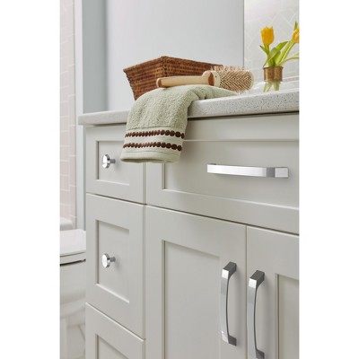 Modern Polished Chrome Arch Cabinet Pull with Mounting Hardware