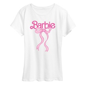 Women's - Barbie - Logo Coquette Bow Short Sleeve Graphic T-Shirt - 1 of 4