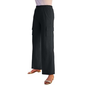 Roaman's Soft Knit Cargo Pants - 1 of 2