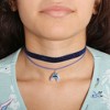 Disney Girls Lilo & Stitch Necklace Trio - 3-Piece Choker Necklace Set with 1 Stretch Necklace and 2 12"+3" Necklaces - Stitch Jewelry for Girls - image 2 of 4