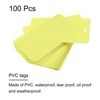 Unique Bargains Blank Waterproof Outdoor Eyelet Hole Plastic Shipping Tags 100 Pcs - 2 of 4