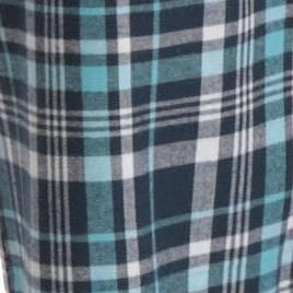 navy blue plaid 100% cotton flannel