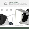 Resenkos  2-3 Person Pop Up Tent with Porch, Carry Bag, 3000mm Waterproof, for Camping, Hiking, Weather-Resistant, Quick Pitch - 4 of 4