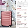 BEAFUP Hardshell Luggage Set 3 Piece, Durable ABS+PC Travel Suitcase with Spinner Wheels for Men Women (20/24/28 Inch) - 3 of 4
