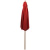 Northlight 8.5ft Outdoor Patio Market Umbrella with Wooden Pole, Red - 4 of 4