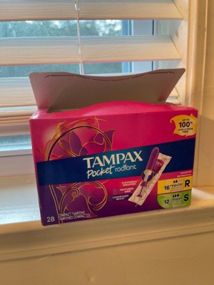 Tampax Radiant Tampons Regular Absorbency - Unscented - 28ct : Target