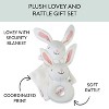 Honest Baby Rabbit Lovey and Rattle BUNNY SWEET Gift Set - 3 of 4