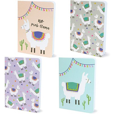 Paper Junkie 12-Pack Mini Llama Lined Travel Journal Notebooks Party Favors (3.5 x 5 in, 32 Page, 4 Color)