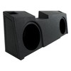 QPower QBGMC19212 Underseat Upfire Dual 2 Hole 12 Inch Ported Subwoofer Box with Bed Liner Spray for 2019-2022 GMC/Chevy Crew Cab and Double Cab - 2 of 4