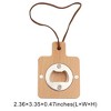 Unique Bargains Bottle Opener Magnetic Wood Square Handle Magnet Wood Light Brown 2.36"x3.35"x0.47" 1 Pcs - 3 of 4