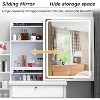 YONWAY Fashion Vanity Desk, 3 Lighting Mode, with Lights and Chair Vanity Table Set, for Bedroom - 4 of 4