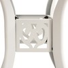 vidaXL Patio Table White 30.7Inchx30.7Inchx28.3Inch Cast Aluminum - 4 of 4