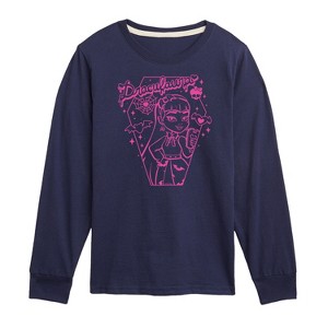 Boys' - Monster High - Draculara Pink Long Sleeve Graphic T-Shirt - 1 of 4