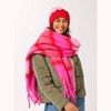 Shiraleah Amelia Pink and Red Plaid Blanket Scarf - 2 of 4