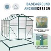 Kelly 6'x8' Garden Shed, Heavy Duty Walk-in Polycarbonate Greenhouse, Outdoor Furniture - The Pop Home - 4 of 4