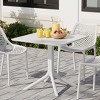 WestinTrends Playa 31.5" Square Outdoor Plastic Resin Patio Dining Table for 4 - 2 of 4